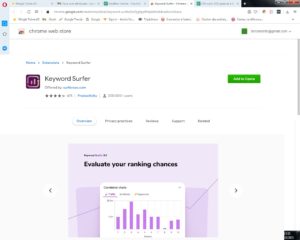 Outil SEO Gratuit : Keyword Surfer