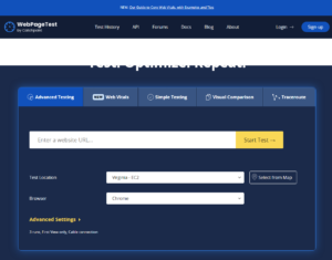 Outil SEO Gratuit : WebpageTest