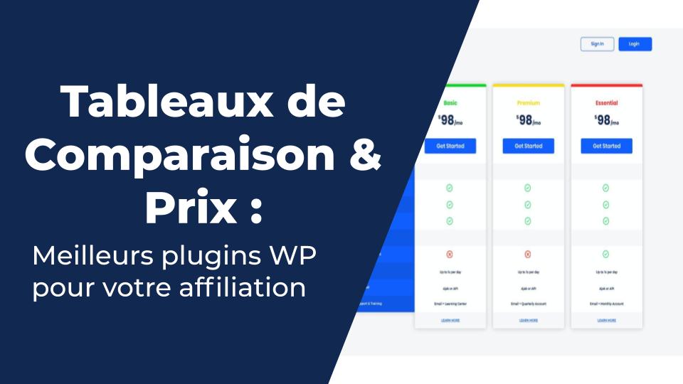 Les meilleurs plugins WordPress pour Créer des comparaisons & tableaux de prix