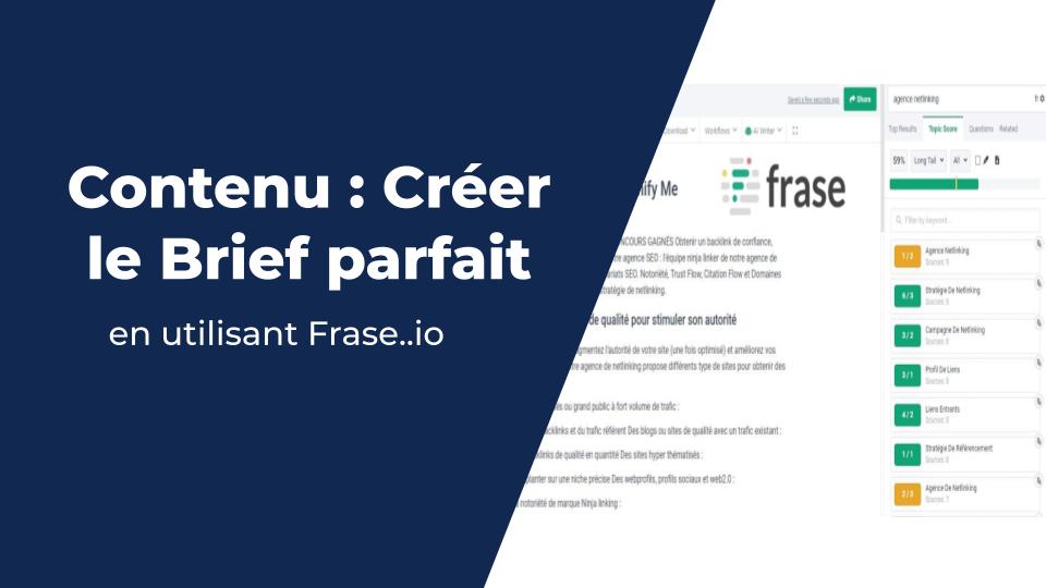 Comment créer des brèves de contenu à l'aide de Frase ?