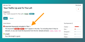 Utilisez des mots-clé