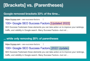 Utilisez des parenthèses