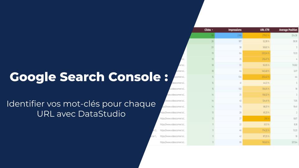 Comment voir l'URL de la page de classement pour vos mots clés dans Google Search Console ?